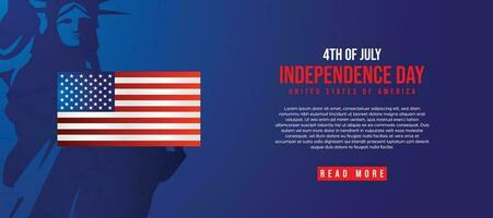 Lycklig självständighet dag av förenad stater av Amerika, 4:e av juli vektor mall design, Amerika flagga bakgrund