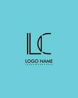 lc Initiale minimalistisch modern abstrakt Logo vektor