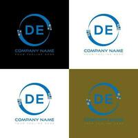 de Brief Logo kreatives Design. de einzigartiges Design. vektor