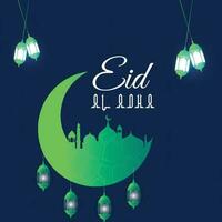 eid al adha Mubarak islamisch elegant kreativ Vektor Design,