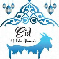 eid al Adha mubarak islamic elegant kreativ vektor design,