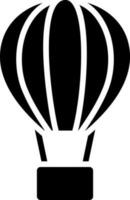 Luft Ballon Symbol im eben Stil. vektor