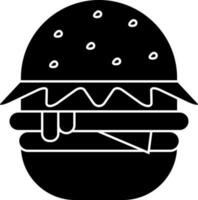 vektor illustration av hamburgare ikon.