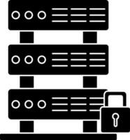 Vektor Illustration von Server Sicherheit Symbol.