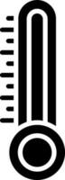schwarz und Weiß Illustration von Thermometer Symbol. vektor
