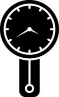 Mauer Uhr Symbol oder Symbol. vektor