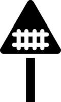 illustration av järnväg tecken styrelse ikon. vektor