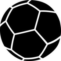 svart och vit illustration av fotboll ikon. vektor