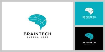 Gehirn Technologie Logo Vorlage, Digital abstrakt Logos zum kreativ Innovation. Digital Gehirn. Gehirn Nabe Logo Design. Gehirn Verbindung Logo Vektor Symbol.