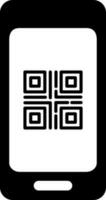 qr Code Scanner App im Smartphone Symbol. vektor