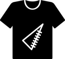 Nähen Hemd oder T-Shirt Symbol. vektor