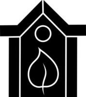 eco hus ikon eller symbol i platt stil. vektor