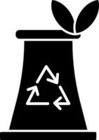 Illustration von Öko Fabrik Symbol oder Symbol. vektor