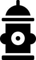 Feuer Hydrant Symbol im schwarz und Weiß Farbe. vektor