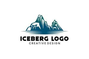 kreativ abstrakt isberg logotyp vektor illustration symbol design