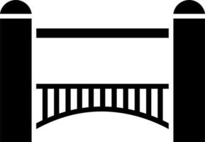 Vektor Illustration von Brücke Symbol.