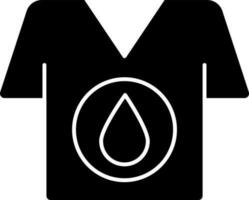 Blut Spende Freiwillige T-Shirt Symbol. vektor