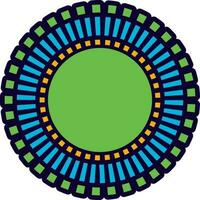 färgrik cirkel element design. vektor