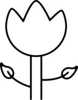 Illustration von schön Tulpe Blume. vektor