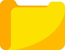 illustration av mapp ikon i gul Färg. vektor