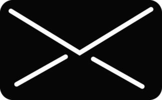 Glyphe Stil von Neu Mail Briefumschlag Symbol. vektor