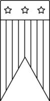 Vektor Band Zeichen oder Symbol.