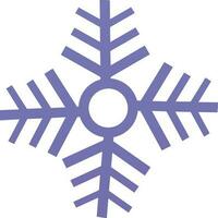 eben Symbol von Schneeflocke im lila Farbe. vektor