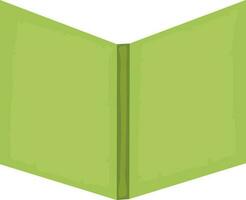 Symbol von Buch im Grün Farbe. vektor