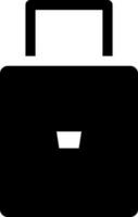 vektor illustration av bagage väska ikon eller symbol.