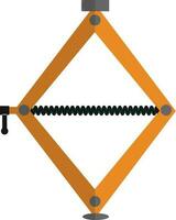 schwarz und Orange Auto Jack Symbol. vektor