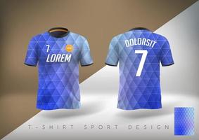 fotboll sport t-shirt design smal passform med rund hals vektor