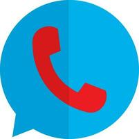 röd och blå whatsapp logotyp. vektor