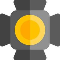 Scheinwerfer Symbol im schwarz und Gelb Farbe. vektor