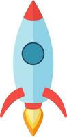 Rakete Symbol im rot und Blau Farbe. vektor