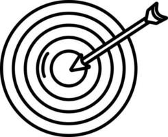 platt illustration av mål tecken eller symbol för företag. vektor