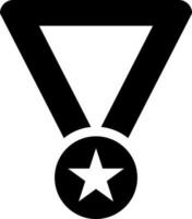 platt illustration av medalj ikon eller symbol. vektor