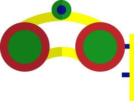isoliert Auge Maske Symbol. vektor
