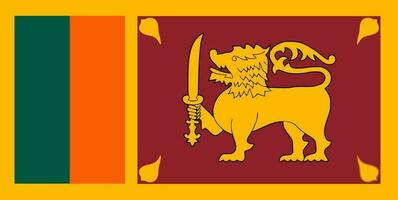 illustration av sri lanka flagga. vektor