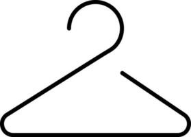 platt tecken eller symbol av en galge. vektor