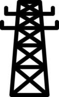 Illustration von elektrisch Leistung Bahnhof Symbol. vektor