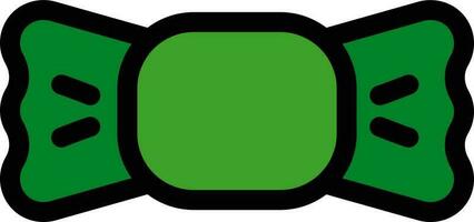 rosett slips ikon i grön och svart Färg. vektor