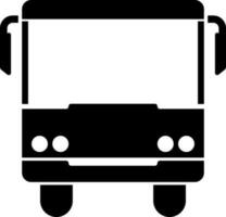 Bus Symbol im Glyphe Stil. vektor