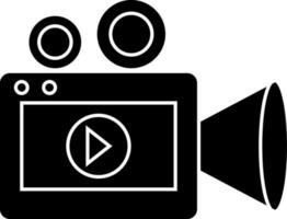 isoliert Symbol oder Symbol oder Video Kamera. vektor