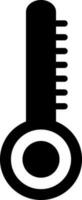 Thermometer Symbol im eben Stil. vektor
