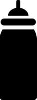 Soße Flasche Symbol im schwarz und Weiß Farbe. vektor