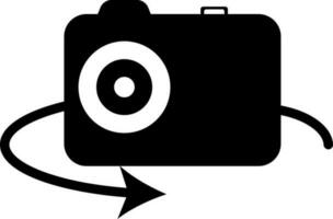Kamera drehen Symbol oder Symbol. vektor