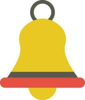 bunt Symbol von Glocke im eben Stil. vektor