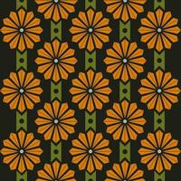 Textil- Muster mit Blumen- Vektor Hintergrund. nahtlos ethnisch Design Muster.