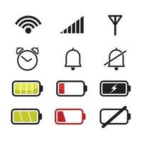 Symbole von zellular Telefon im Vektor