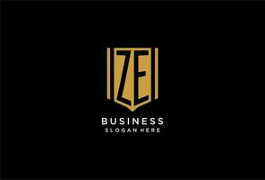 z Monogramm Logo mit geometrisch Schild Symbol Design vektor